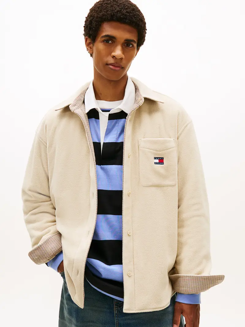 Giacca di mezza stagione beige / blu / rosso miniatura 2