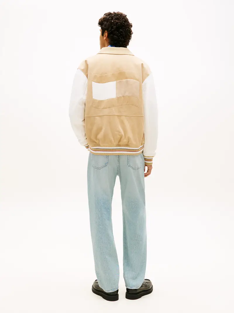 Giacca di mezza stagione camoscio / blu scuro / rosso / bianco miniatura 3