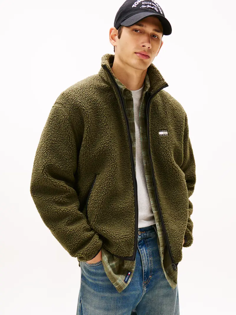 Giacca di mezza stagione oliva miniatura 2