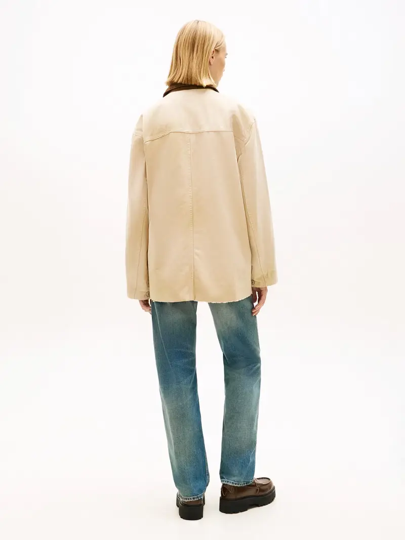 Giacca di mezza stagione sabbia / cioccolato miniatura 3