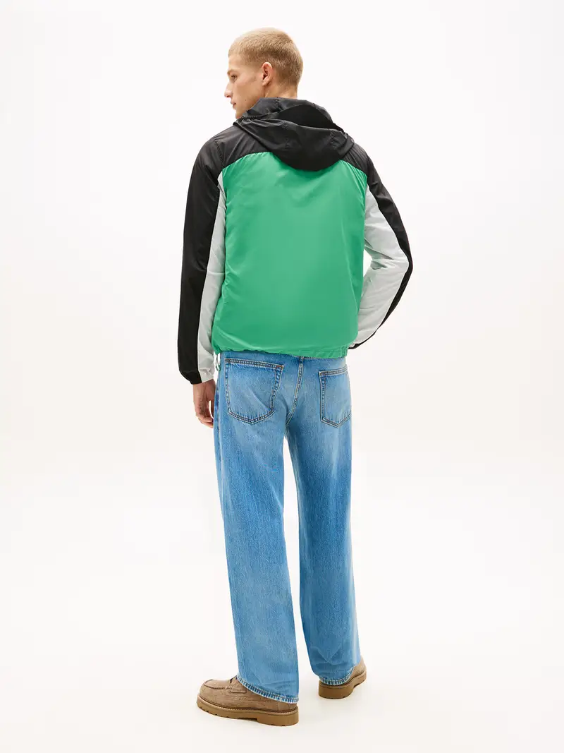 Giacca di mezza stagione verde chiaro / nero / bianco miniatura 3