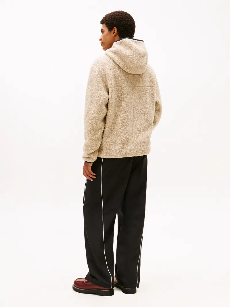 Giacca di pile beige miniatura 3