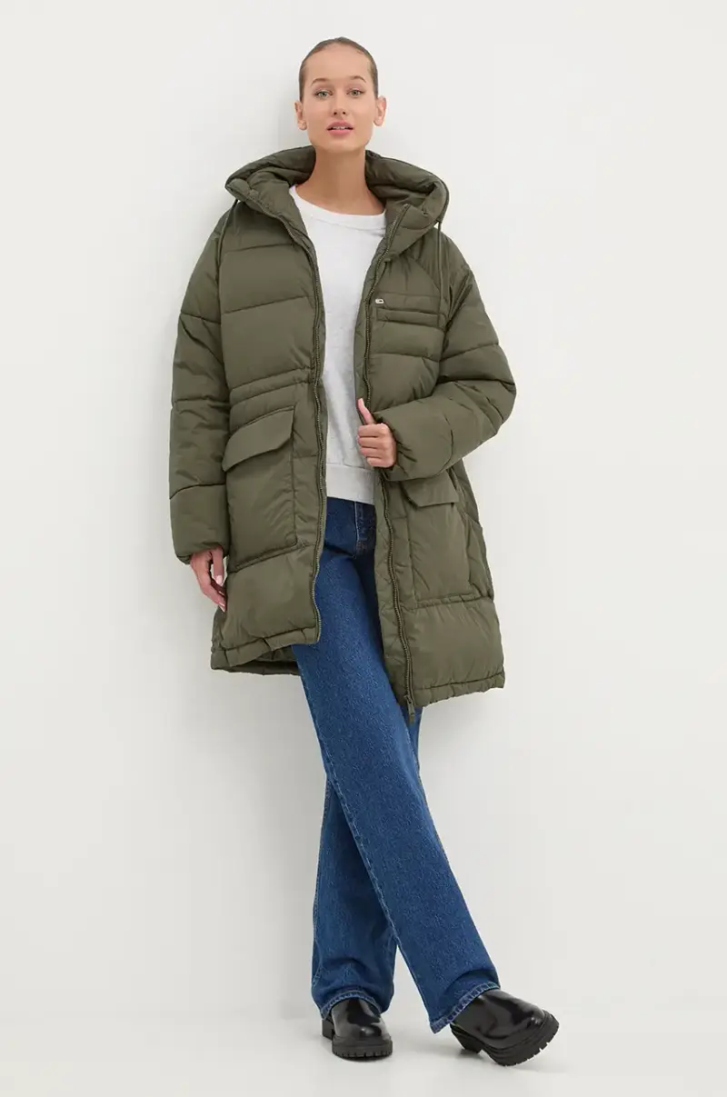 giacca donna colore verde DW0DW18842 miniatura 2