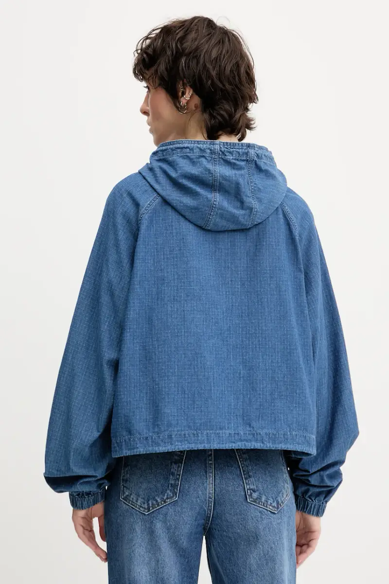 giacca in cotone colore blu navy DW0DW21064 miniatura 3