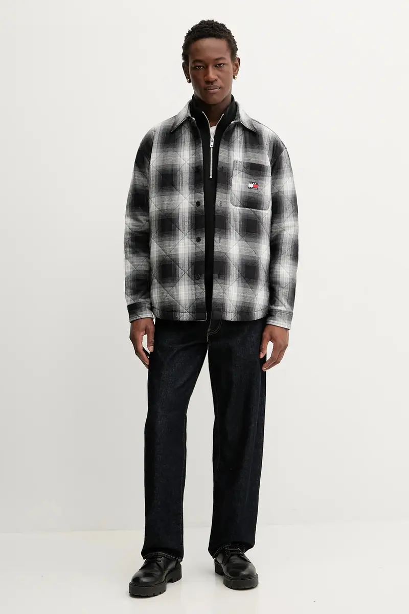 giacca in cotone colore nero DM0DM22014 miniatura 2