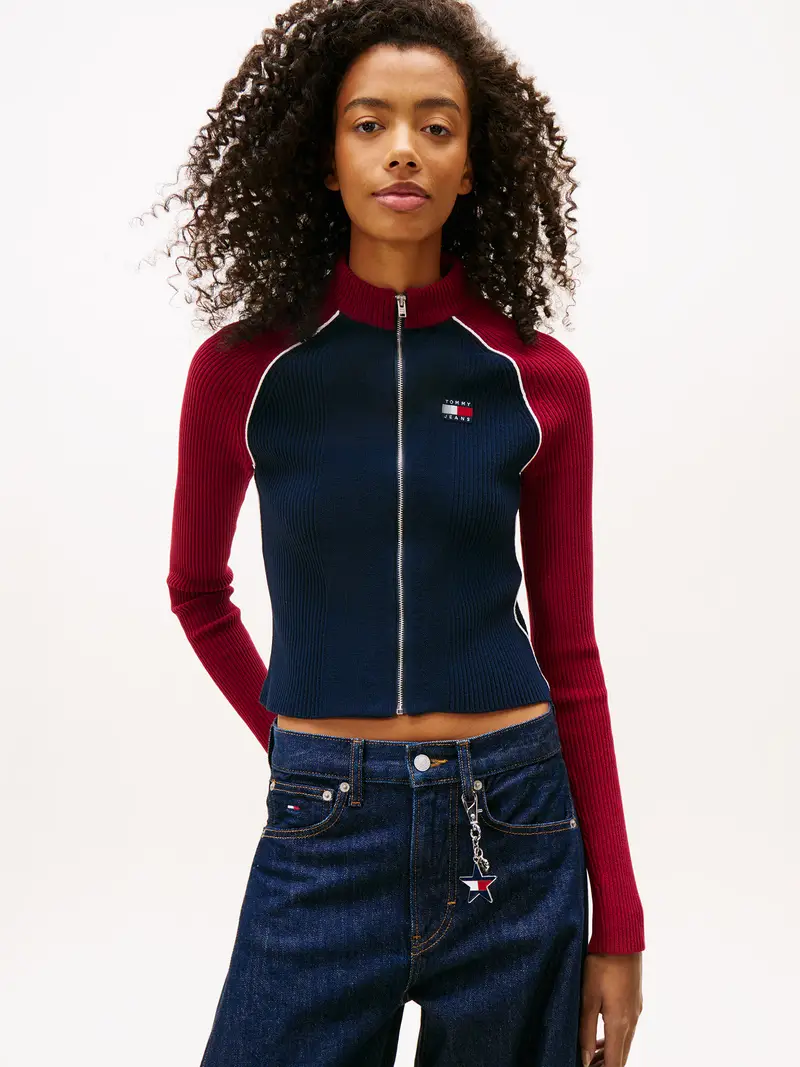 Giacchetta navy / rosso ciliegia / bianco miniatura 2