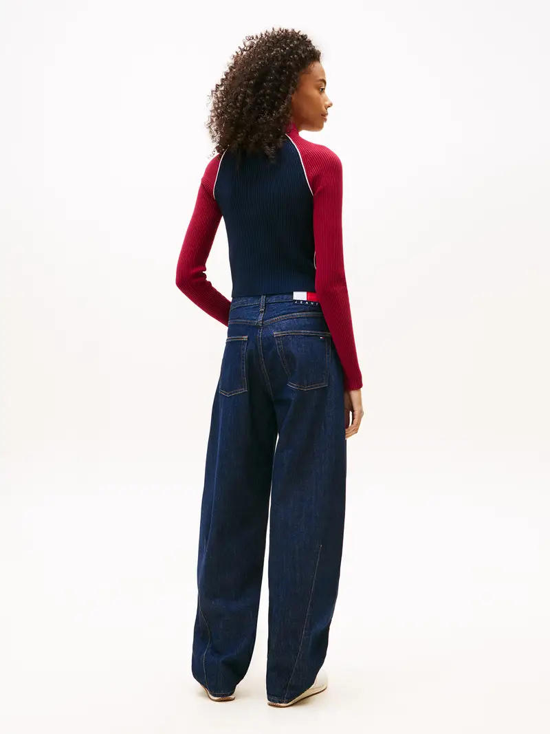 Giacchetta navy / rosso ciliegia / bianco miniatura 3