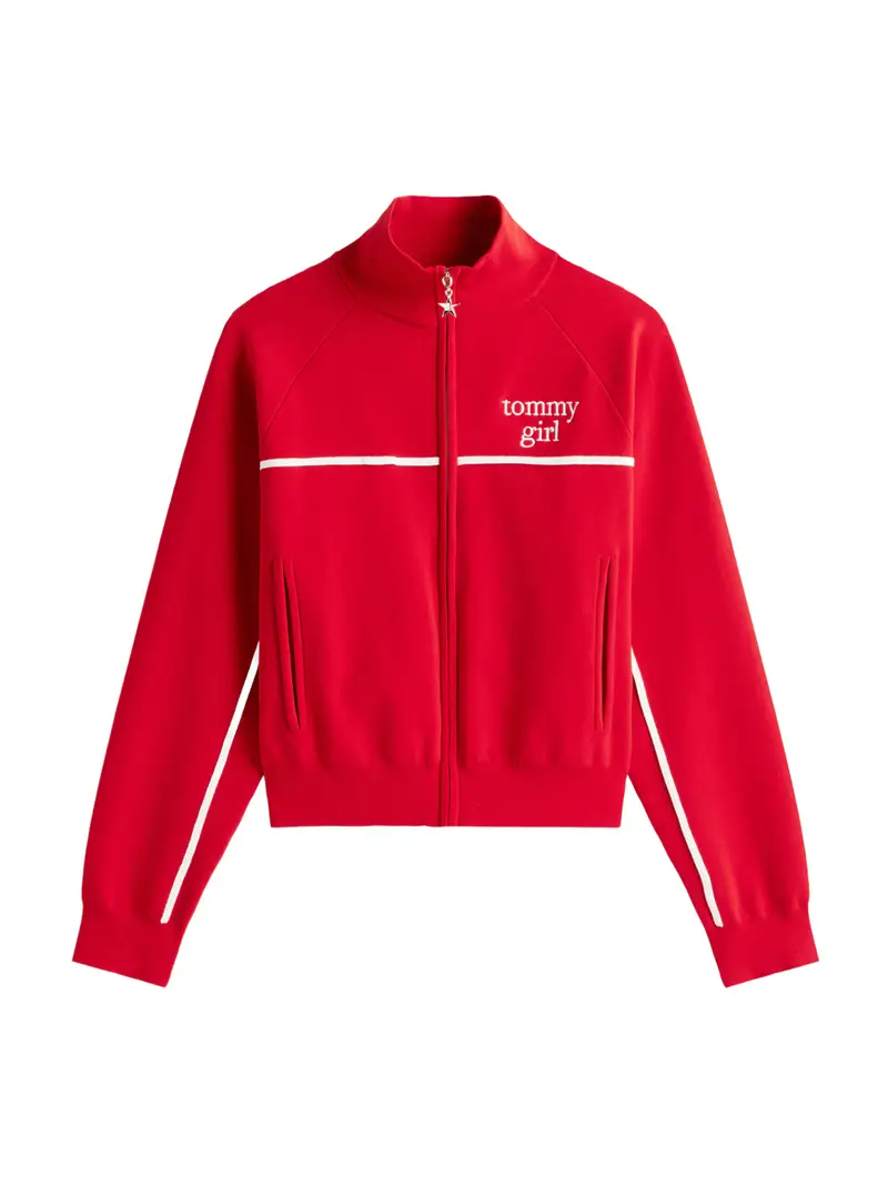 Giacchetta rosso acceso / bianco