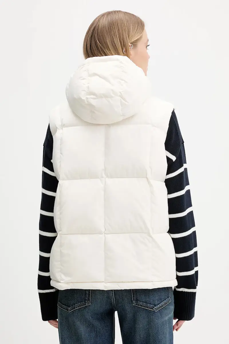 gilet in piuma colore beige DW0DW21627 miniatura 3