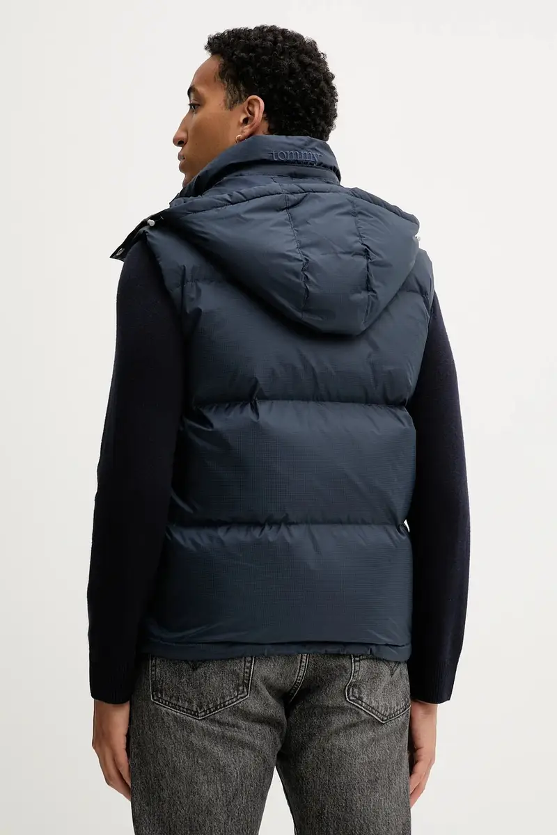 gilet in piuma colore blu navy DM0DM22068 miniatura 3