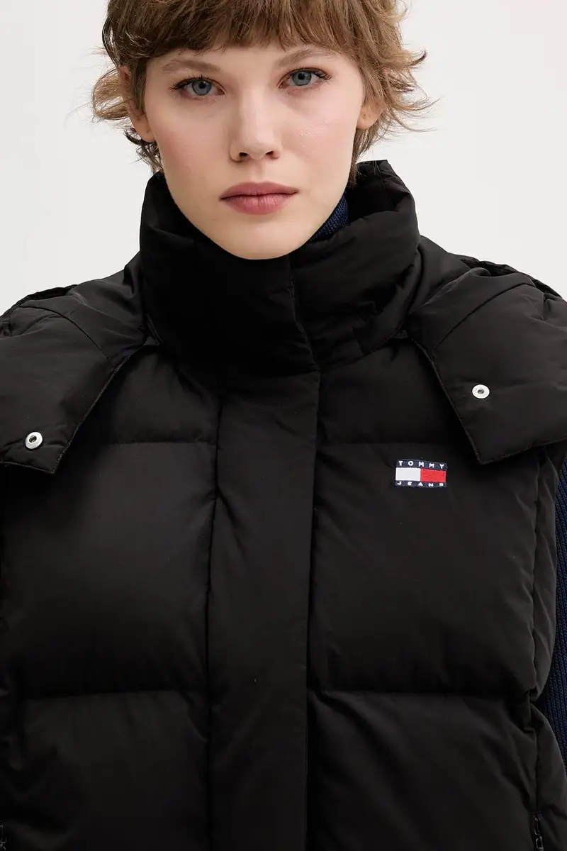 gilet in piuma colore nero DW0DW21627 miniatura 4