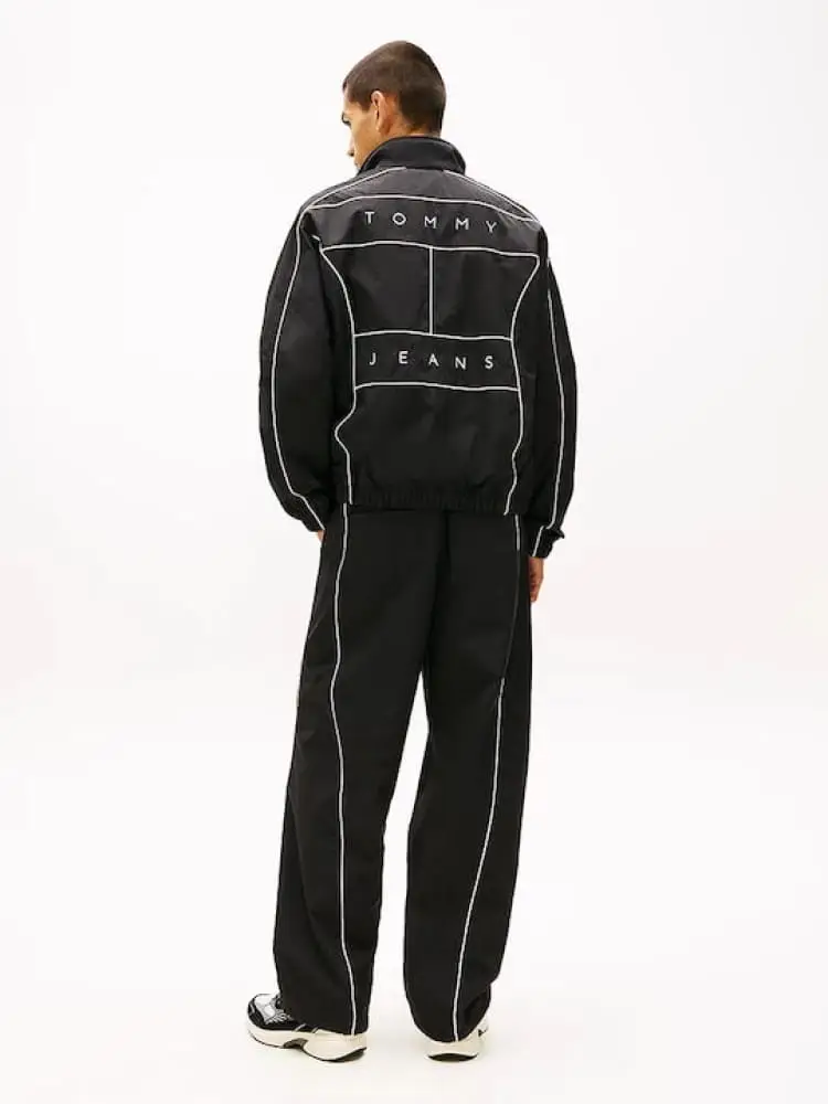 giubbotto nero uomo maxi logo miniatura 3