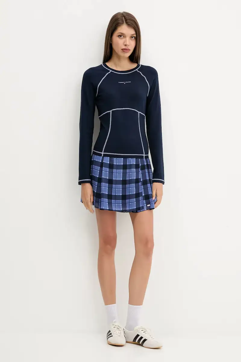 gonna colore blu navy DW0DW21460 miniatura 2