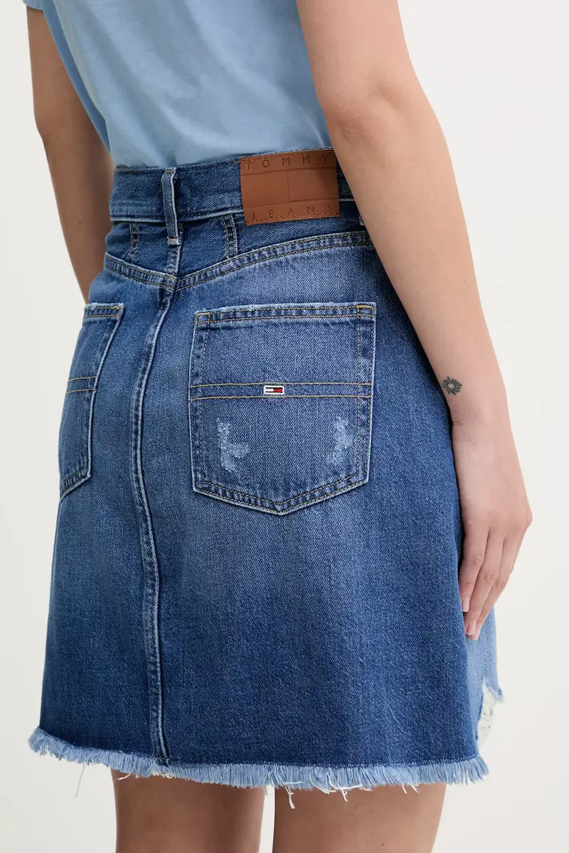 gonna di jeans colore blu DW0DW20135 miniatura 3