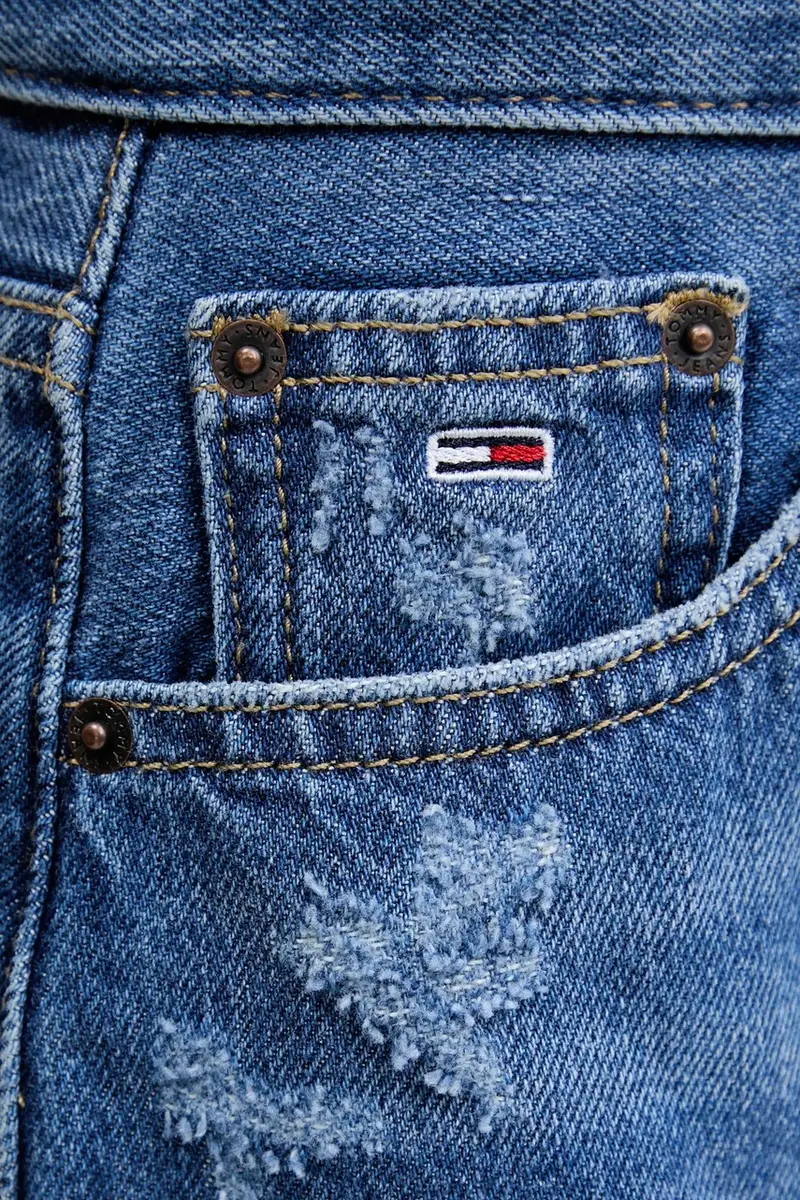 gonna di jeans colore blu DW0DW20135 miniatura 4