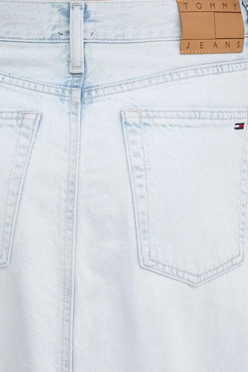 gonna di jeans colore blu DW0DW21069 miniatura 4