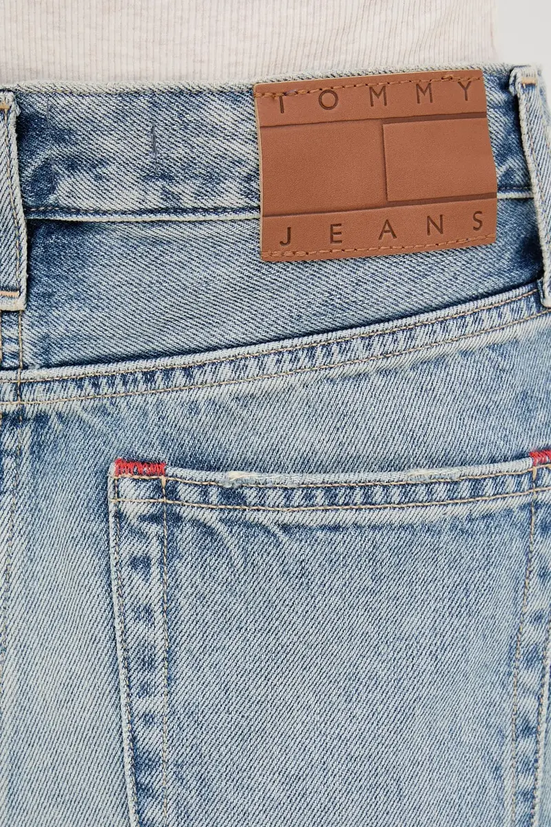 gonna di jeans colore blu DW0DW21193 miniatura 4