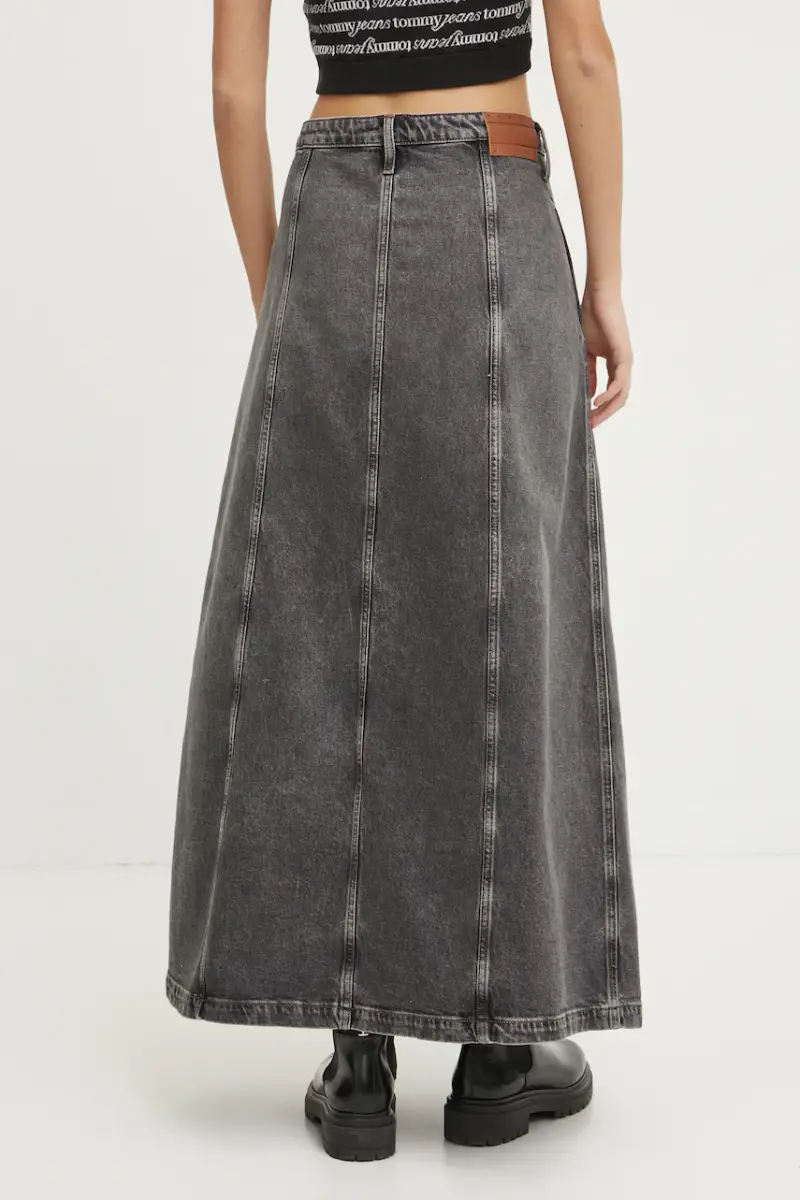 gonna di jeans colore grigio DW0DW19799 miniatura 3