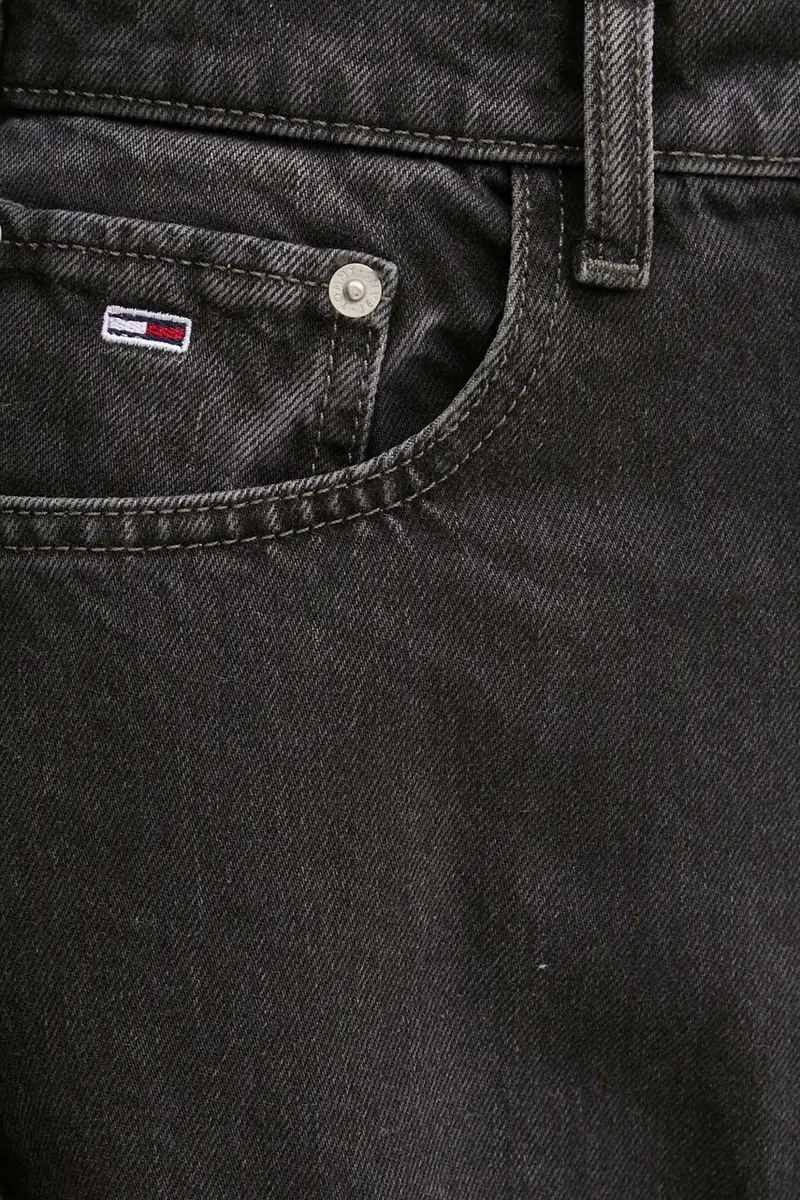 gonna di jeans colore nero DW0DW20554 miniatura 4