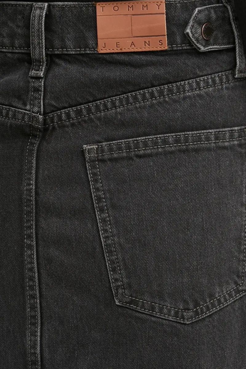 gonna di jeans colore nero DW0DW20554 miniatura 5