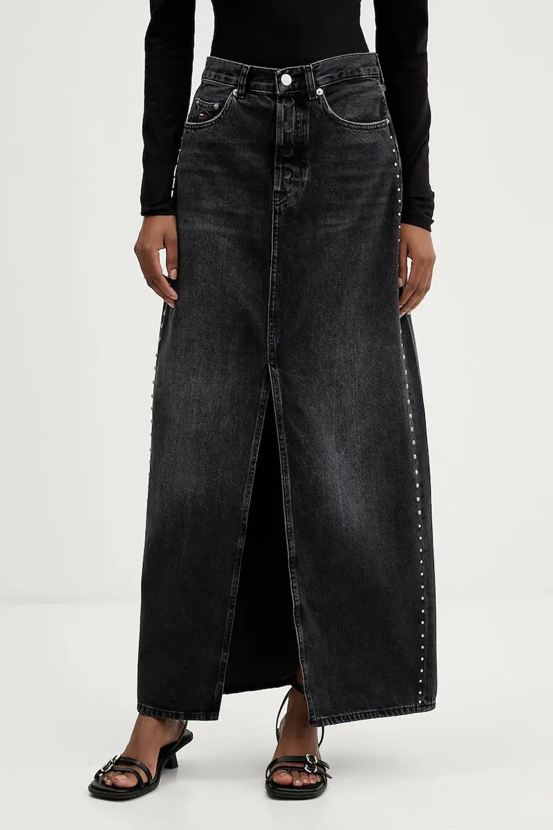 gonna di jeans colore nero DW0DW21576