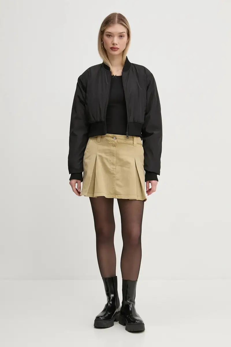 gonna di jeans colore verde DW0DW19366 miniatura 2