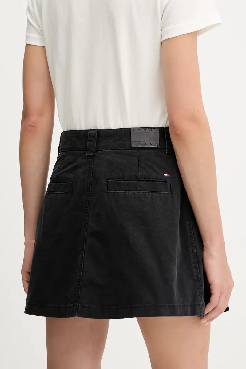 gonna in cotone colore nero DW0DW21137 miniatura 3