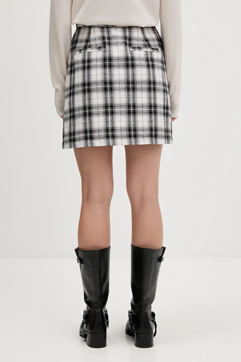 gonna in cotone colore nero DW0DW21461 miniatura 3