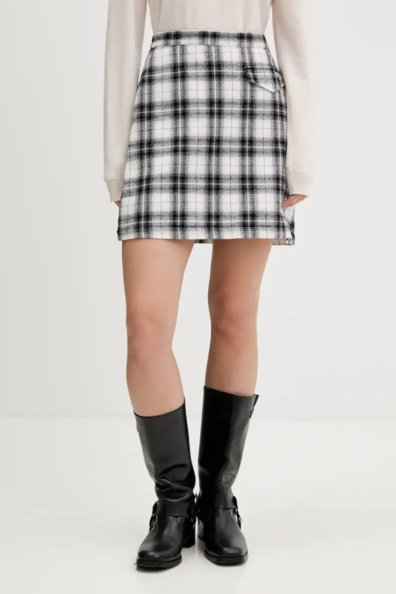 gonna in cotone colore nero DW0DW21461