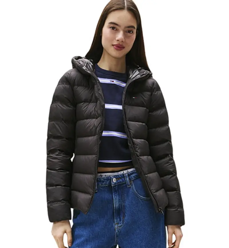 Hood Prnt Down W - giacca tempo libero - donna Black