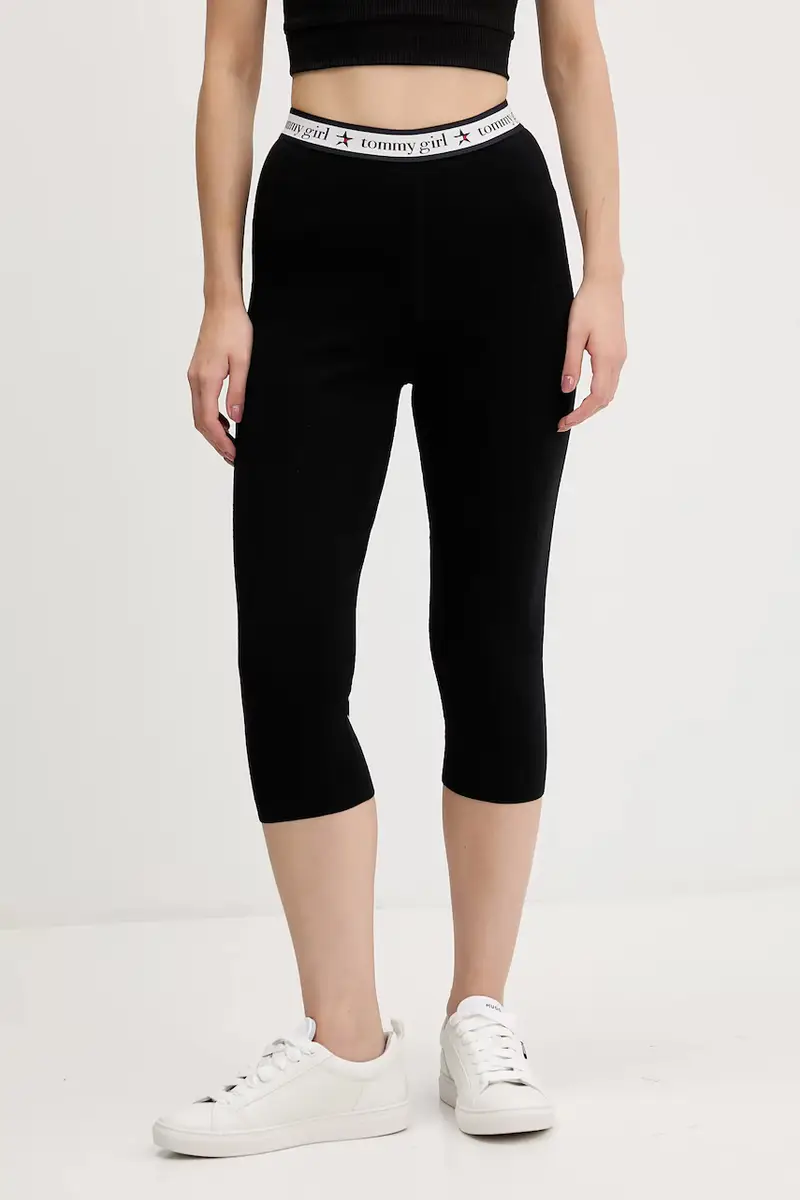Tommy Jeans Leggings Donna Nero 3920841