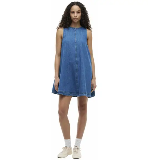 Line Chambray W - vestito - donna Blue