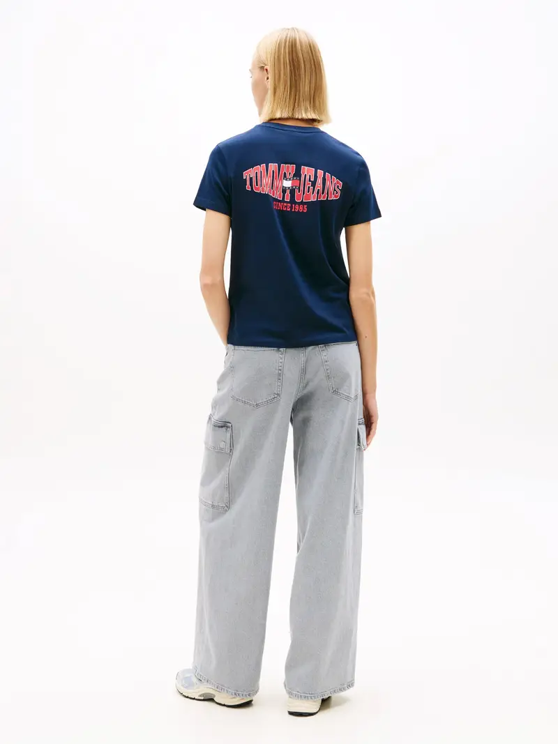 Maglietta blu scuro / rosso / bianco miniatura 3