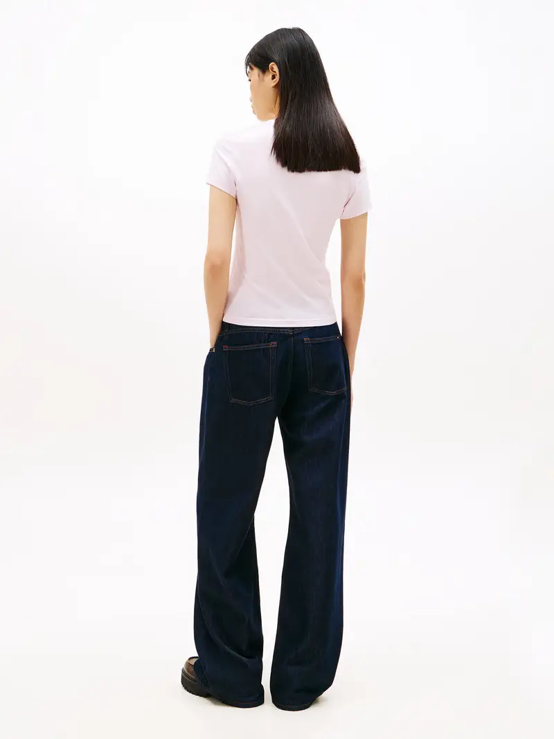 Maglietta ESS navy / rosa pastello miniatura 3