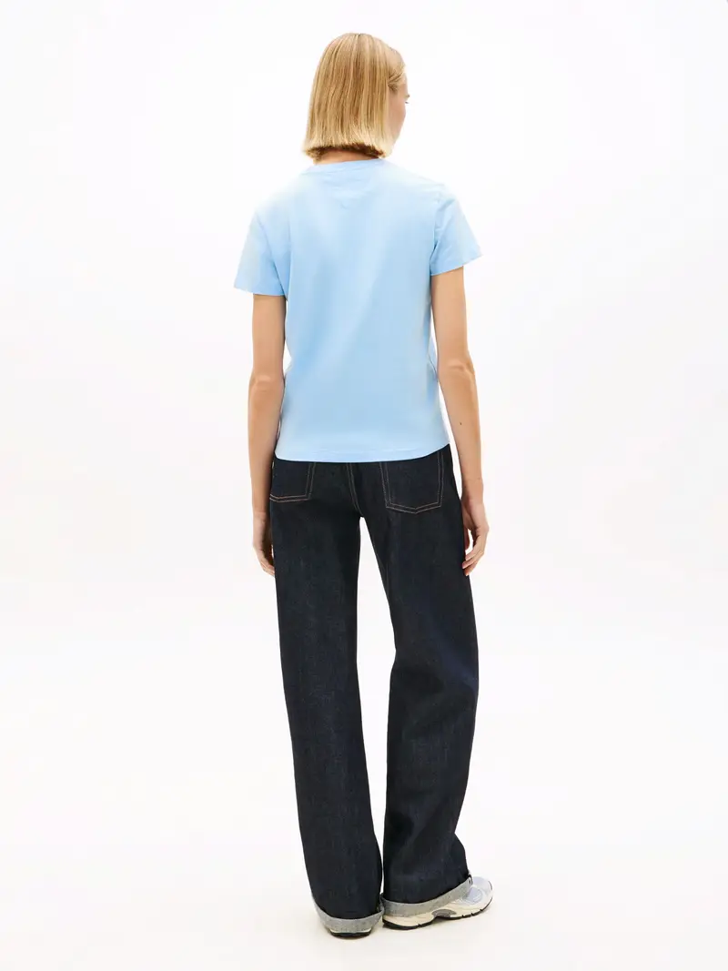 Maglietta ESSENTIAL blu chiaro / rosso / bianco miniatura 3