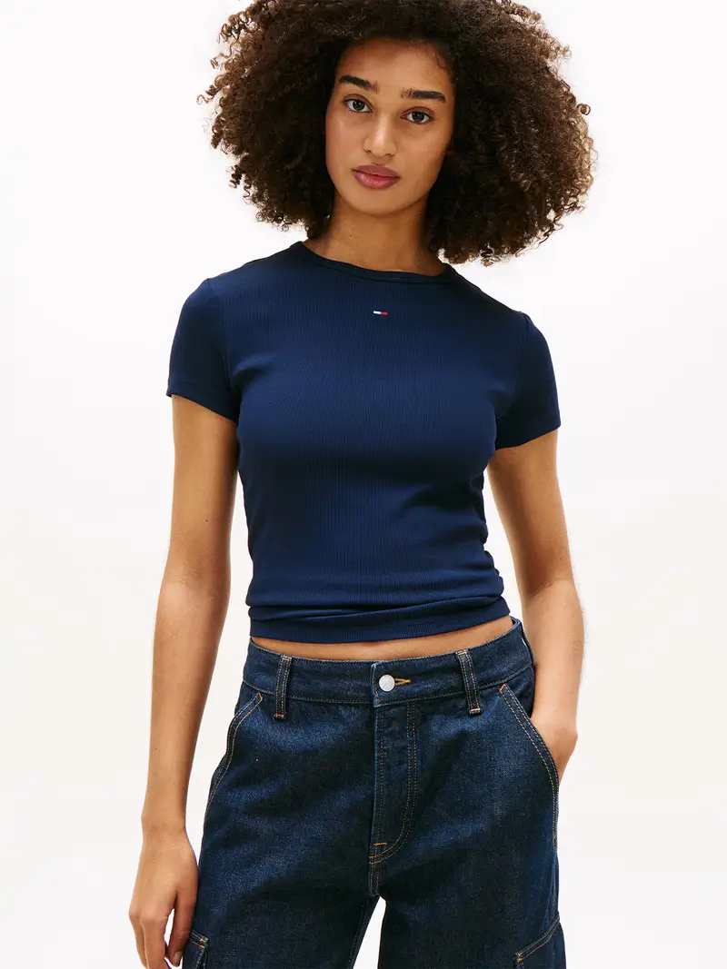 Maglietta ESSENTIAL navy / blu reale / bianco miniatura 3