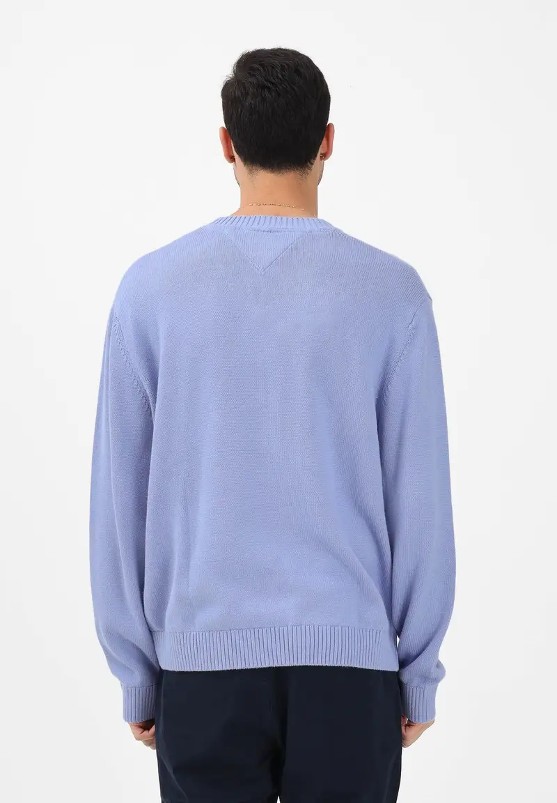 Maglioncino girocollo polvere da uomo con logo miniatura 3