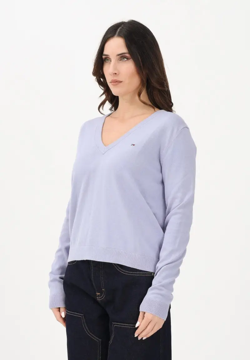 Maglioncino lilla da donna con logo