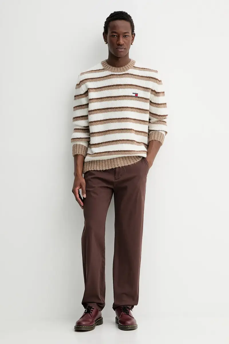 maglione con alpaca Beige miniatura 2