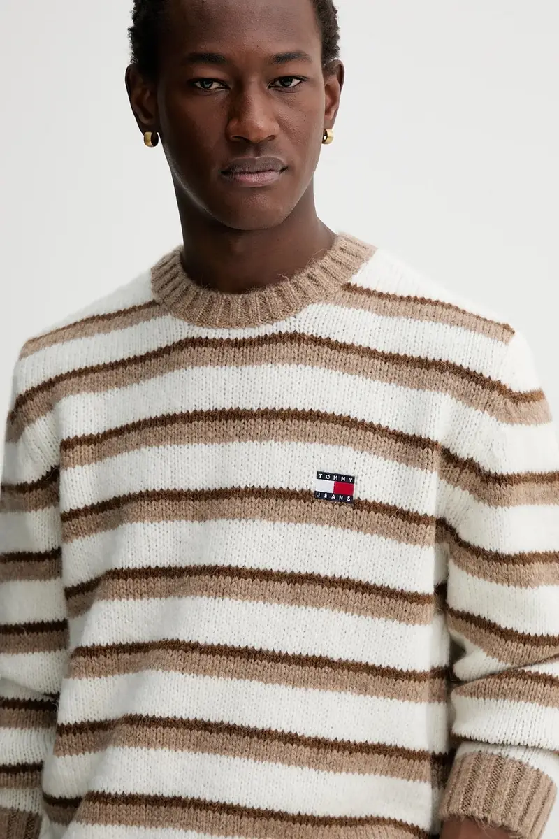 maglione con alpaca Beige miniatura 4