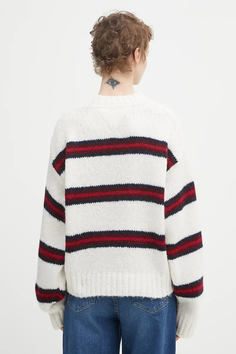 maglione con alpaca colore beige DW0DW21679 miniatura 3