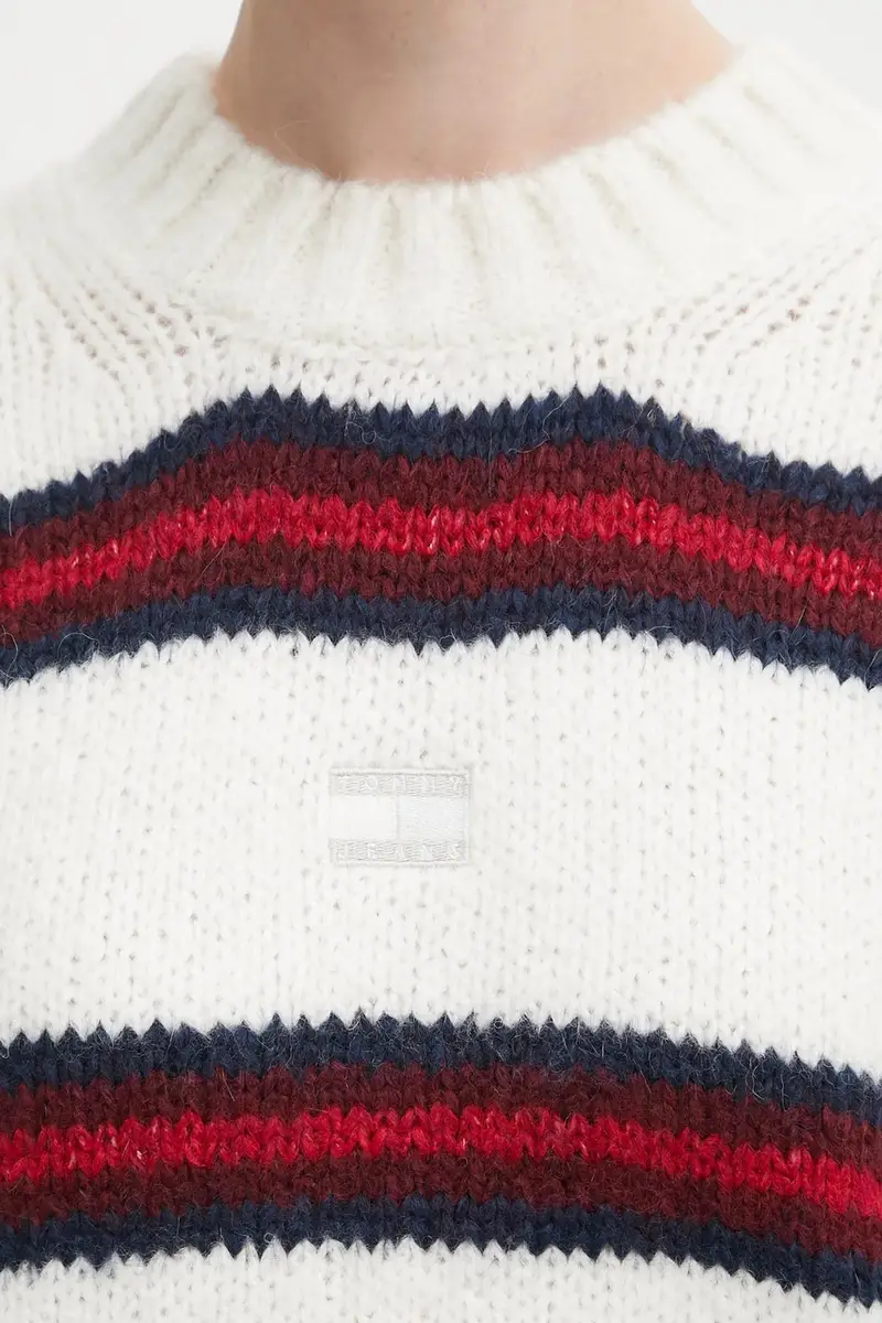 maglione con alpaca colore beige DW0DW21679 miniatura 5