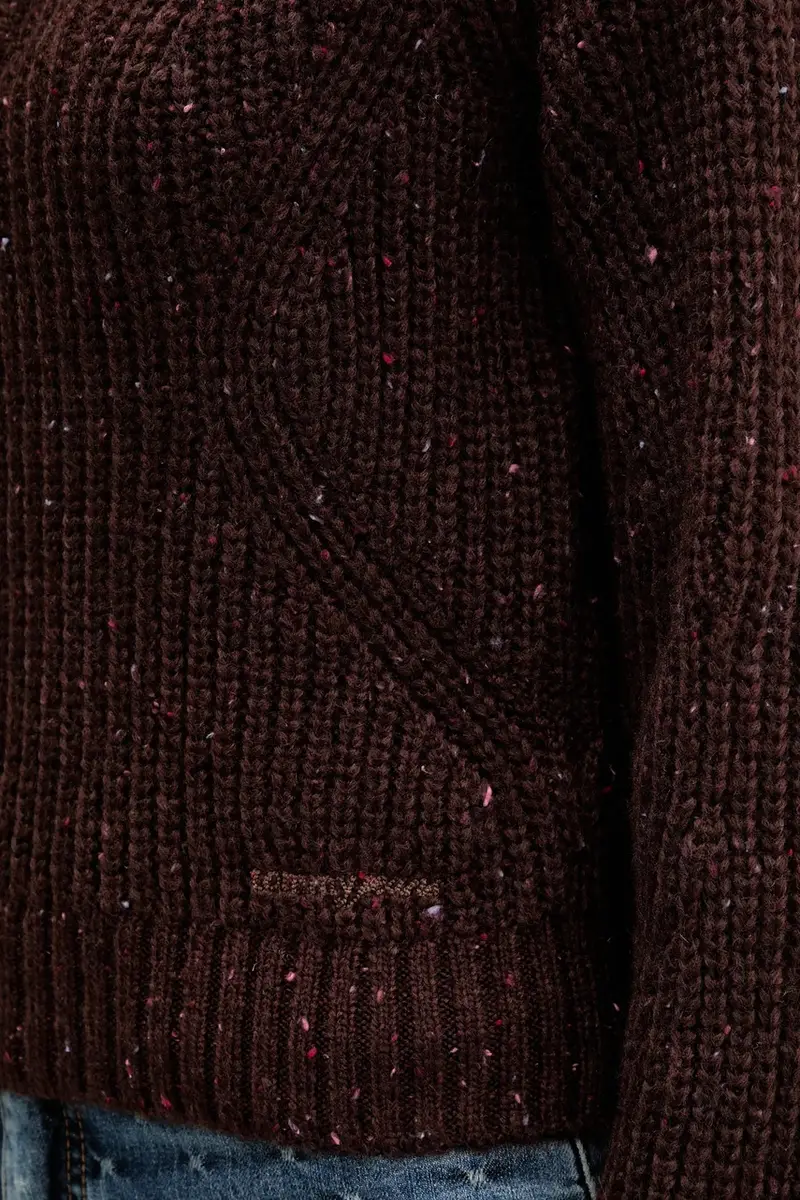 maglione con lana colore marrone DW0DW21686 miniatura 5