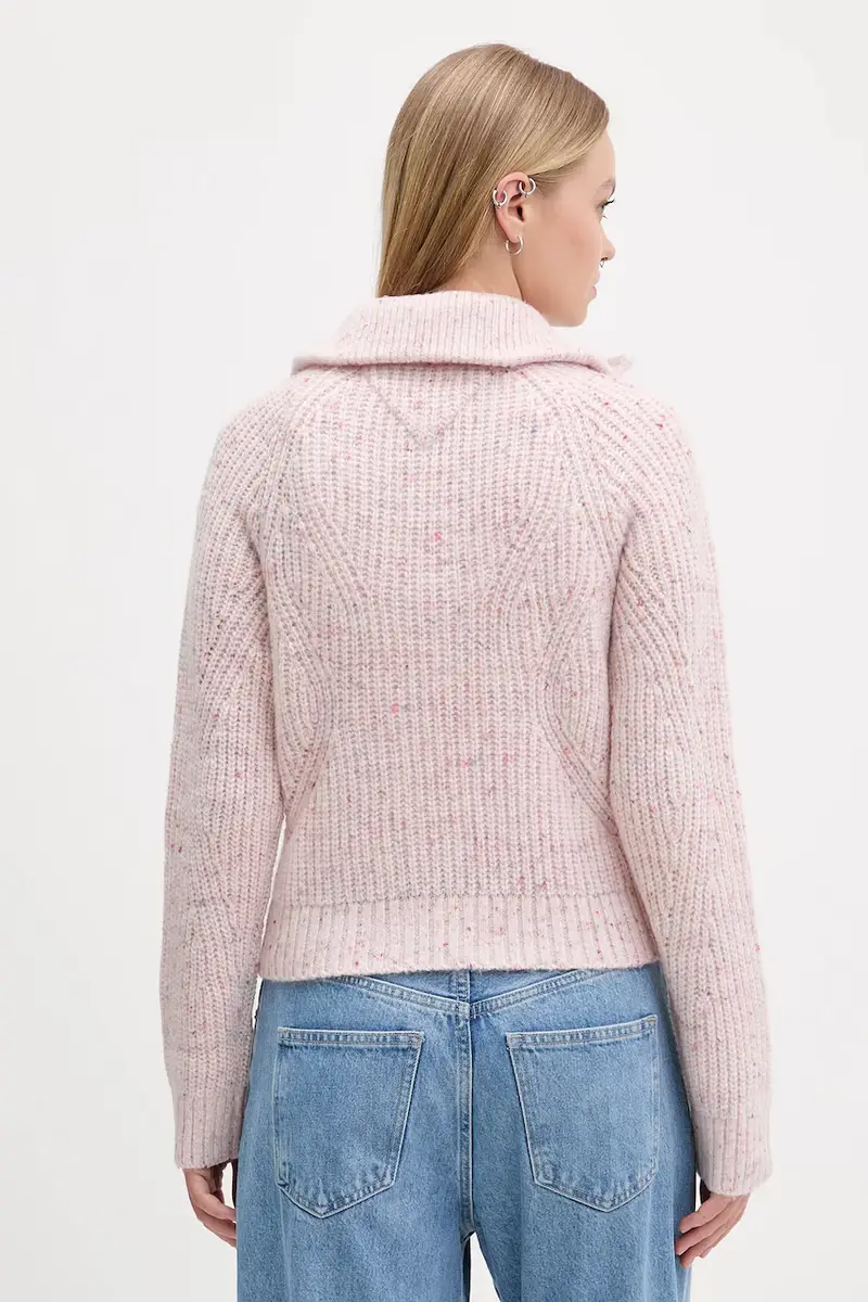 maglione con lana colore rosa DW0DW21686 miniatura 3