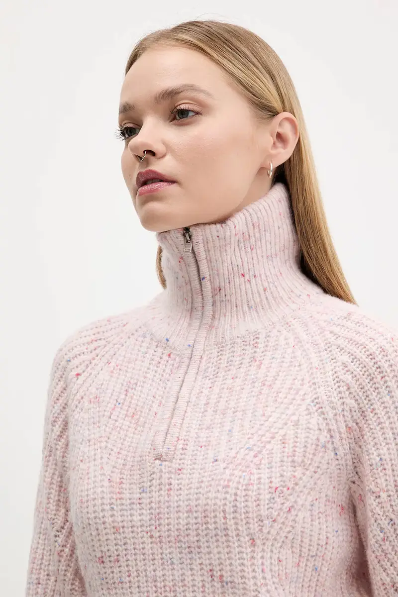 maglione con lana colore rosa DW0DW21686 miniatura 4