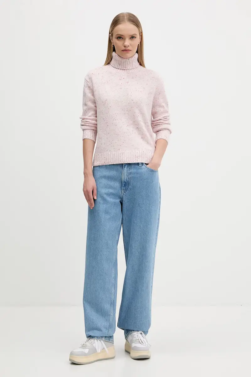 maglione con lana colore rosa DW0DW21687 miniatura 2