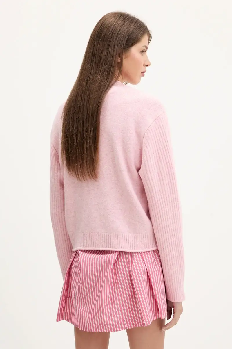 maglione con lana colore rosa DW0DW21782 miniatura 3