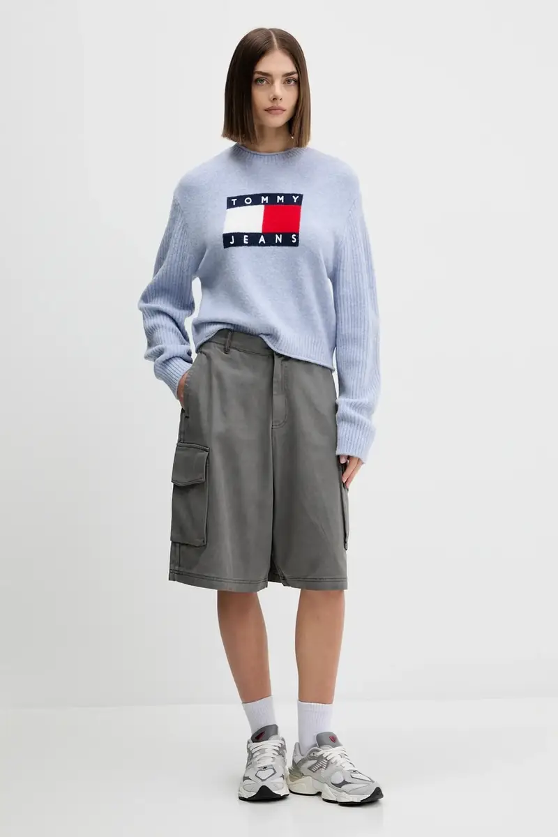 maglione con lana colore rosa DW0DW21782 Blu miniatura 2