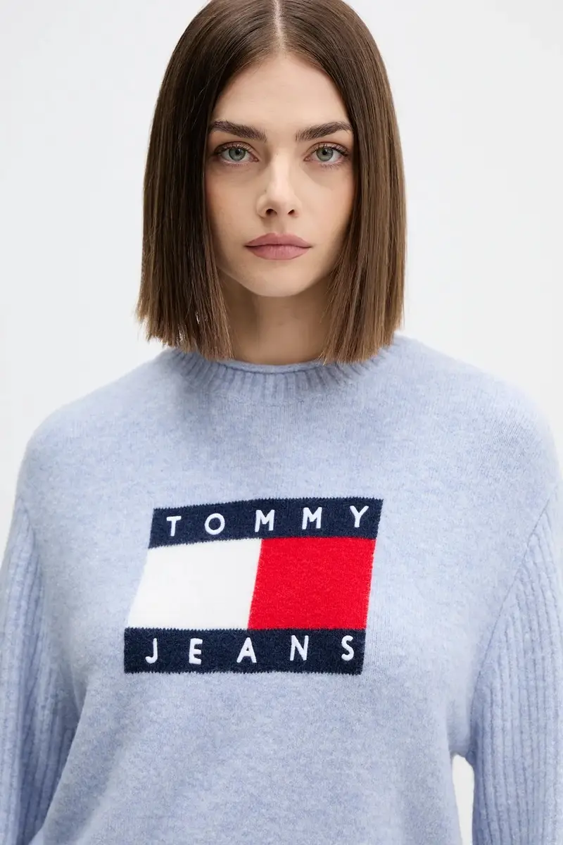 maglione con lana colore rosa DW0DW21782 Blu miniatura 4