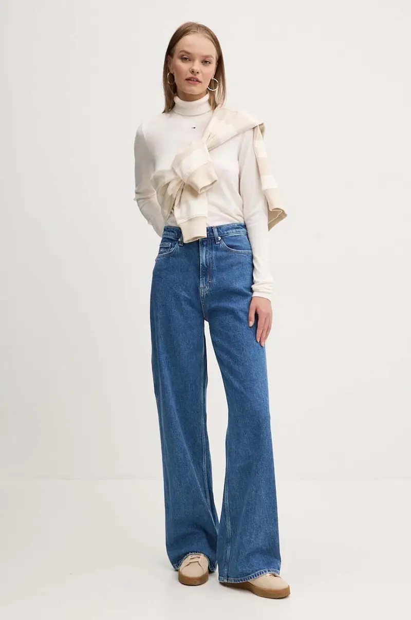 maglione donna colore beige DW0DW19686 miniatura 2